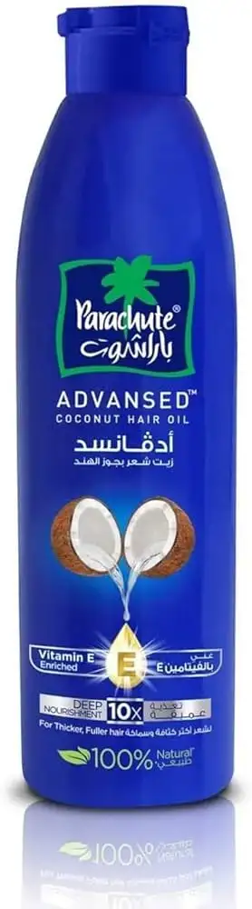 باراشوت ادفانسد زيت جوز الهند للشعر بفيتامينE زيت 180 مل